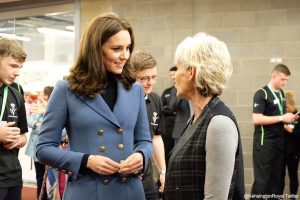 Kate Makes Surprise Visit At Coach Core Event Wearing Blue Blazer