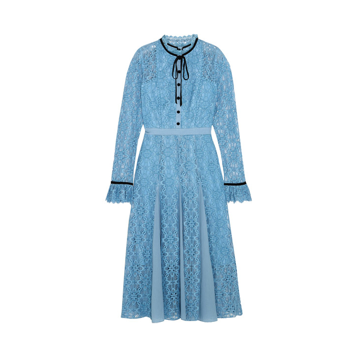 Kate Middleton's Temperley London Eclipse Midi Dress in Blue Lace