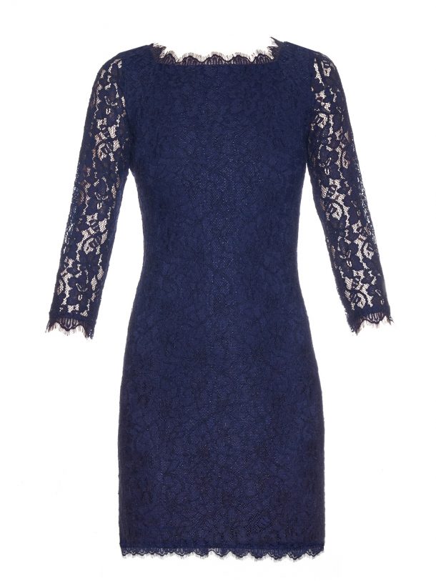 DVF Zarita dress in blue, short