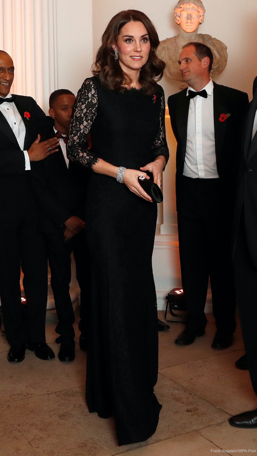 Kate Middleton stuns in full length black DVF at Anna Freud gala evening