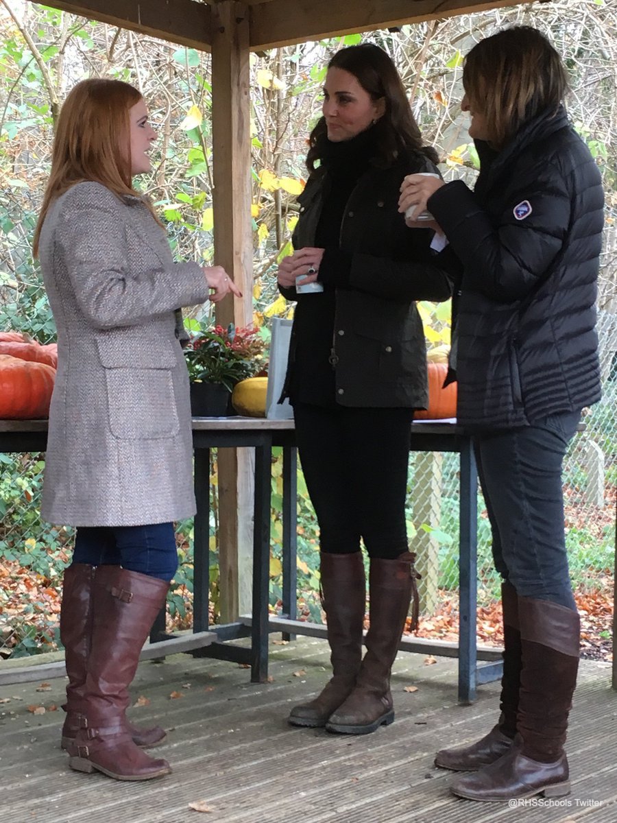 Kate receiving a briefing