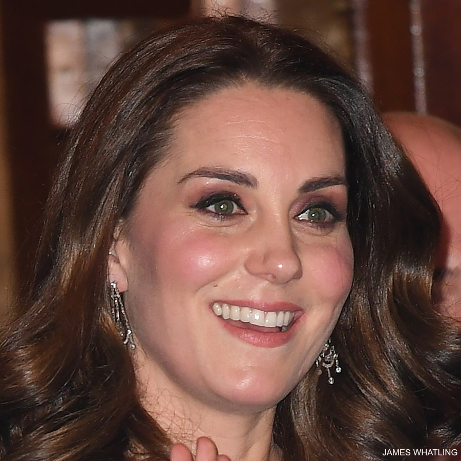 Kate Middleton wearing the Queens Chandelier earrings