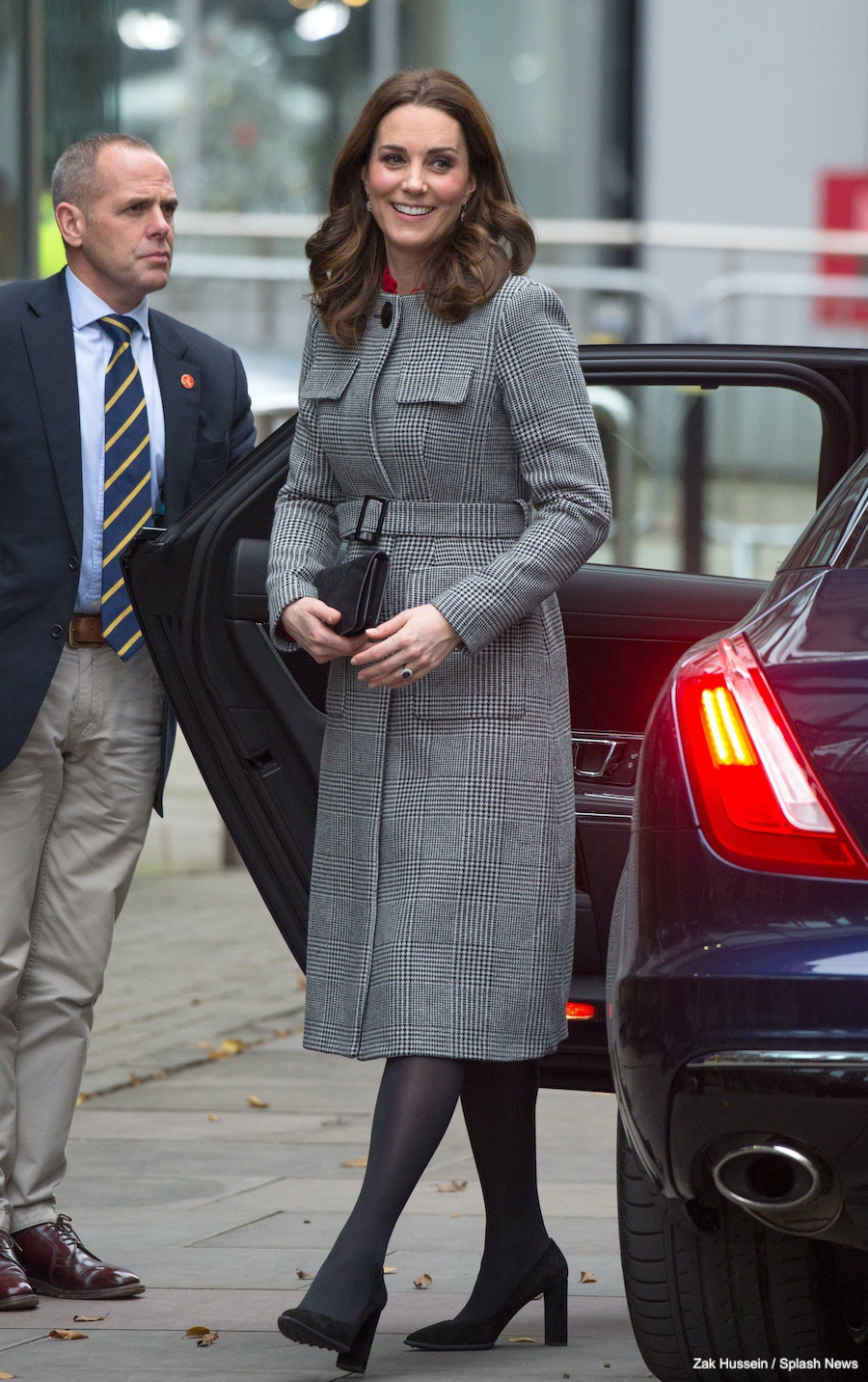 Kate Middleton visits Manchester wearing an L.K. Bennett Coat