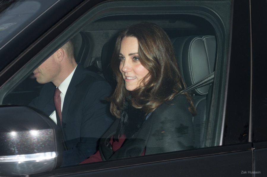 Kate Middleton at the Queen's pre-Christmas Luncheon at Buckingham Palace in 2017