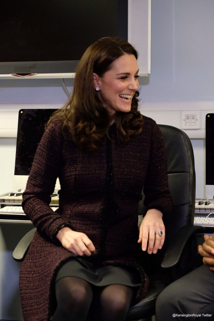 Kate Middleton visiting the Rugby Portobello Trust