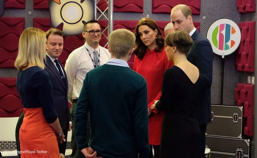 Kate Middleton visiting Media City in Manchester