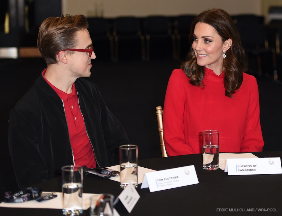 Kate Middleton with McFLY's Tom Fletcher