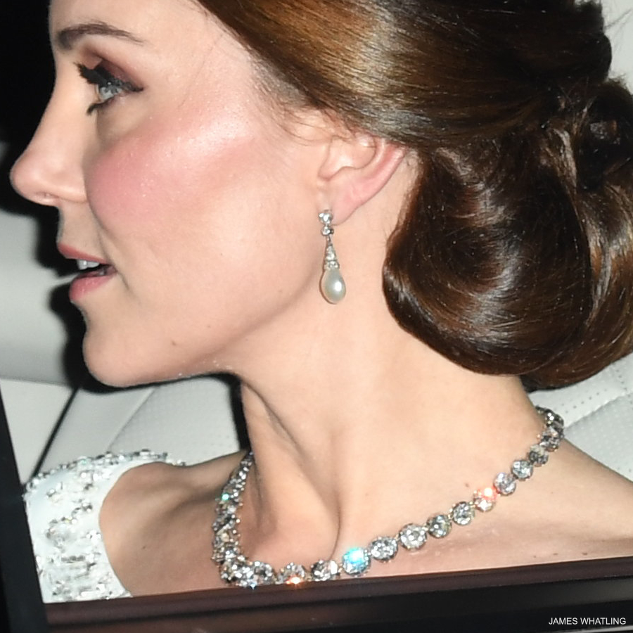 Kate Middleton's diamond necklace at the 2017 Diplomatic Reception