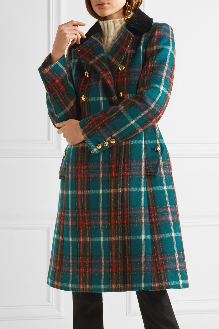 Kate Middleton's Plaid / Tartan Coat by Miu Miu