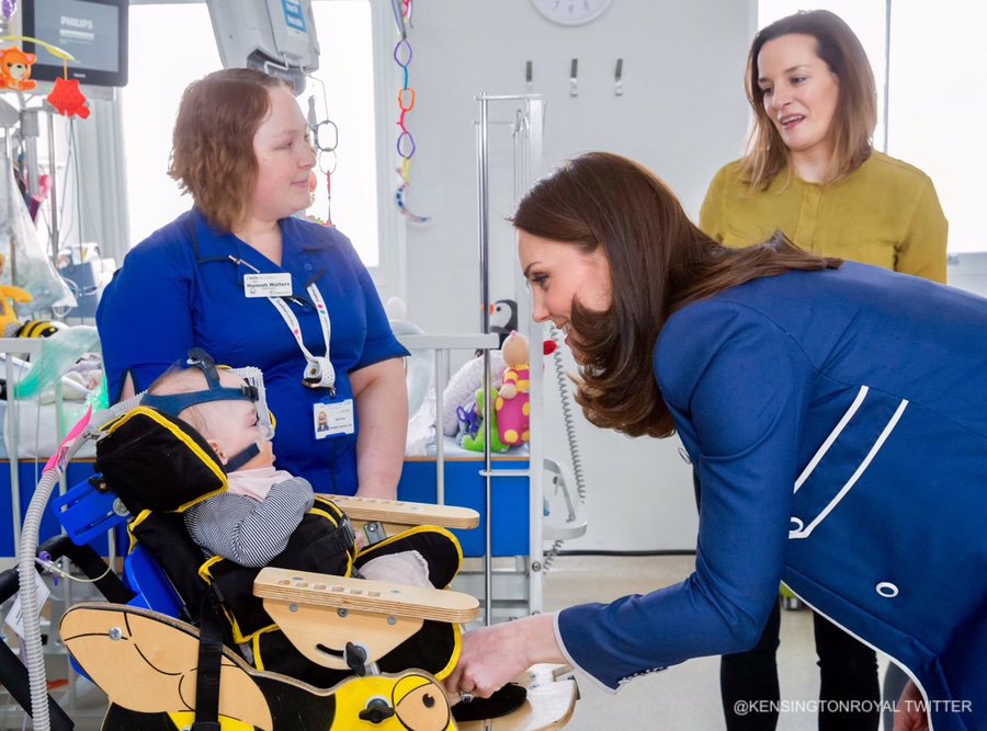 Kate Middleton at St. Thomas' Hospital in London