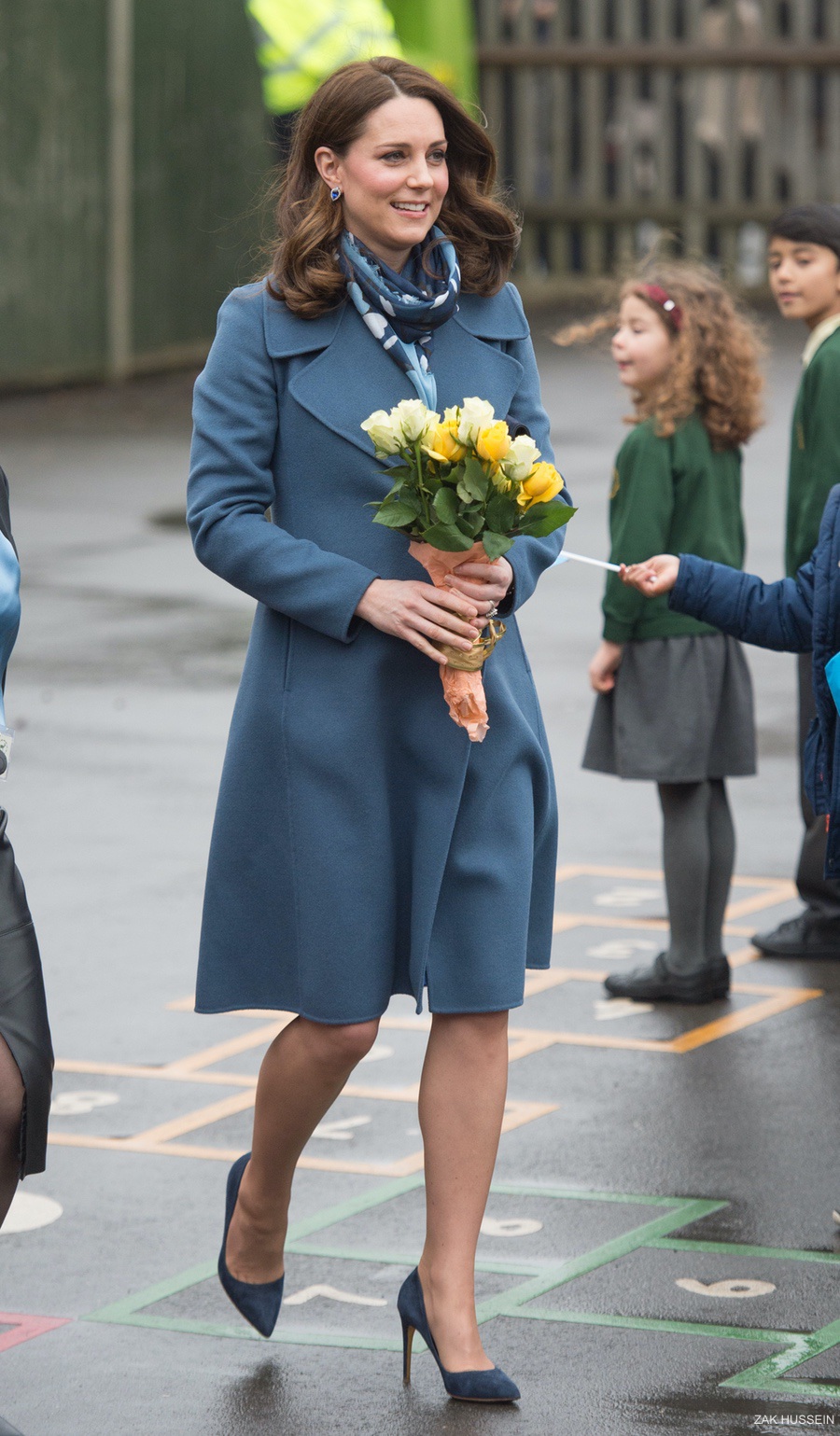 Kate in blue for mental health website launch