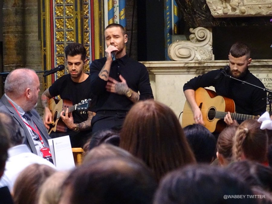 Liam Payne at the Commonwealth Service