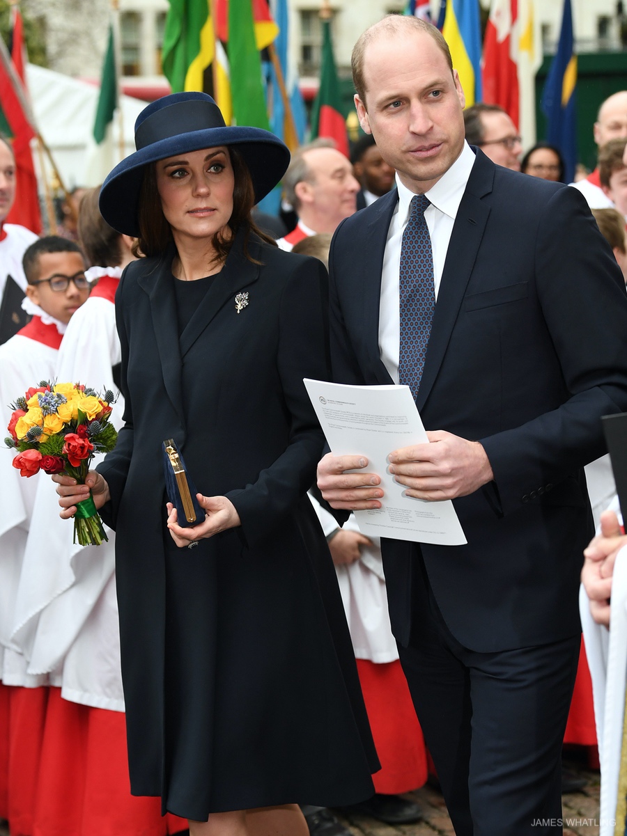 Kate wears Beulah coat for Commonwealth Celebration at Westminster Abbey.