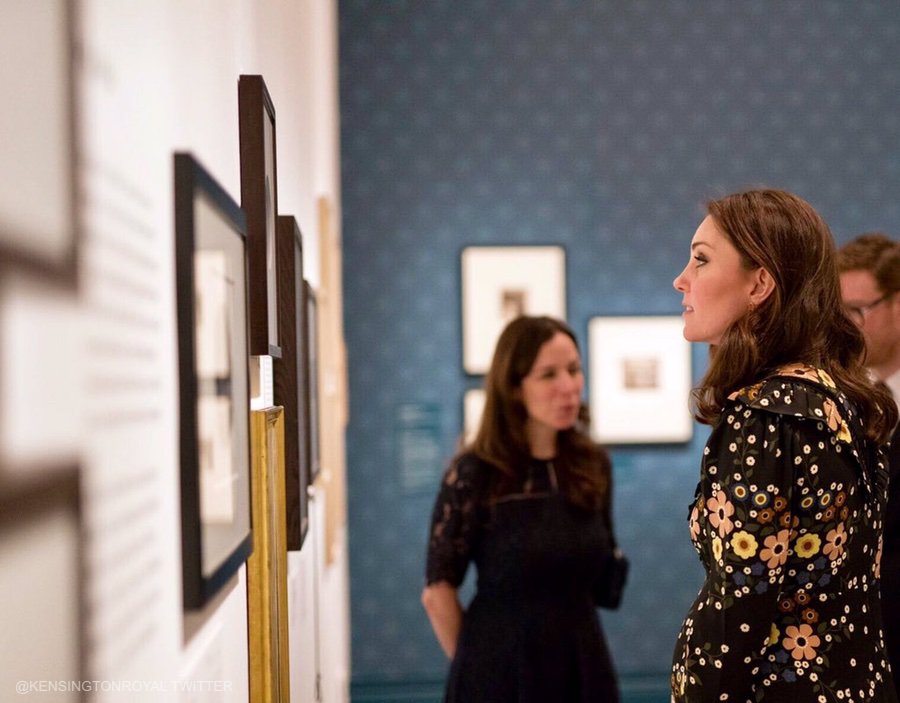 Duchess of Cambridge (Kate Middleton) visiting the National Portrait Gallery
