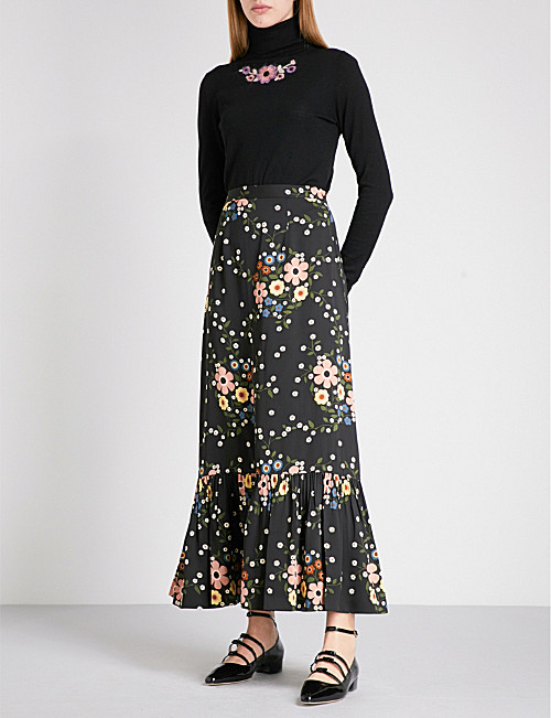 L'Orla floral print skirt