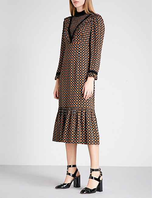 L'Orla Margaret dress in spotty retro print