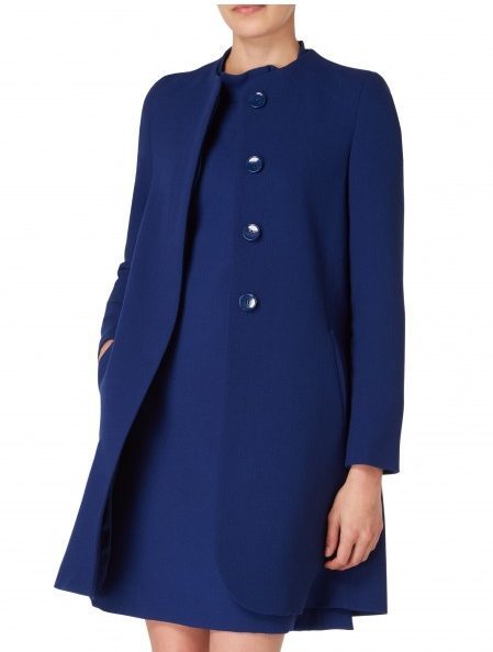 Goat Redgrave coat in marine blue