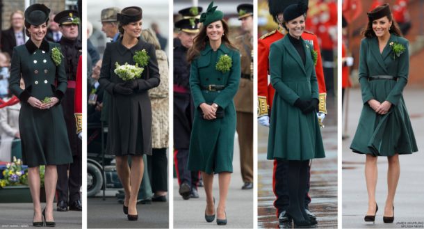 Kate looks festive in green for St. Patrick's Day with the Irish Guards