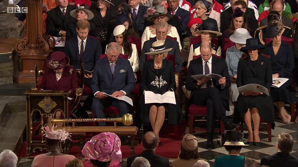 Royal Family at the Commonwealth Day Service 2018