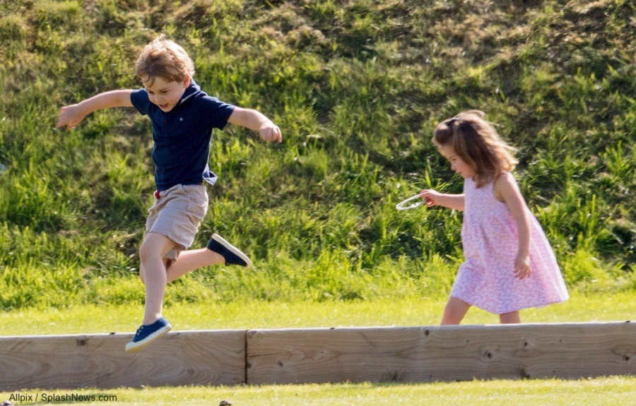 Prince George and Princess Charlotte's outfits at the polo match in June 2018