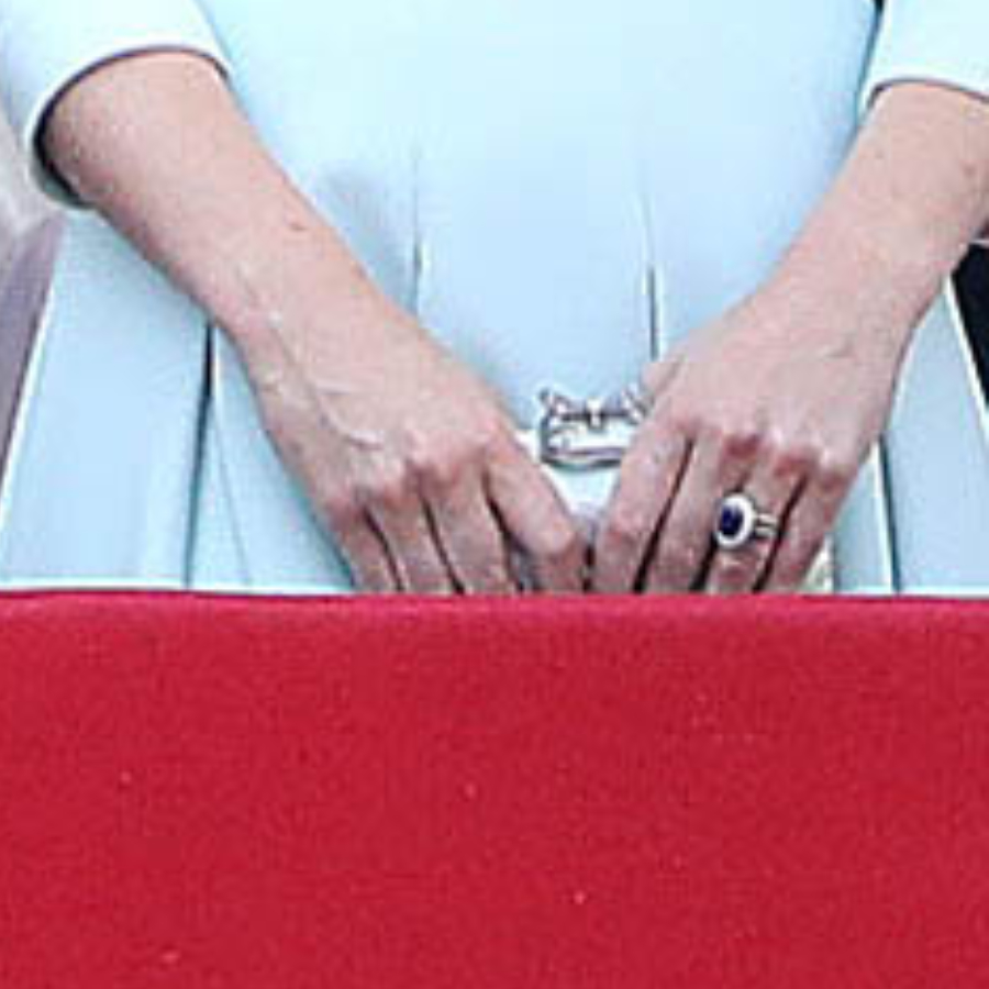 Kate Middleton's blue clutch at Trooping the Colour 2018