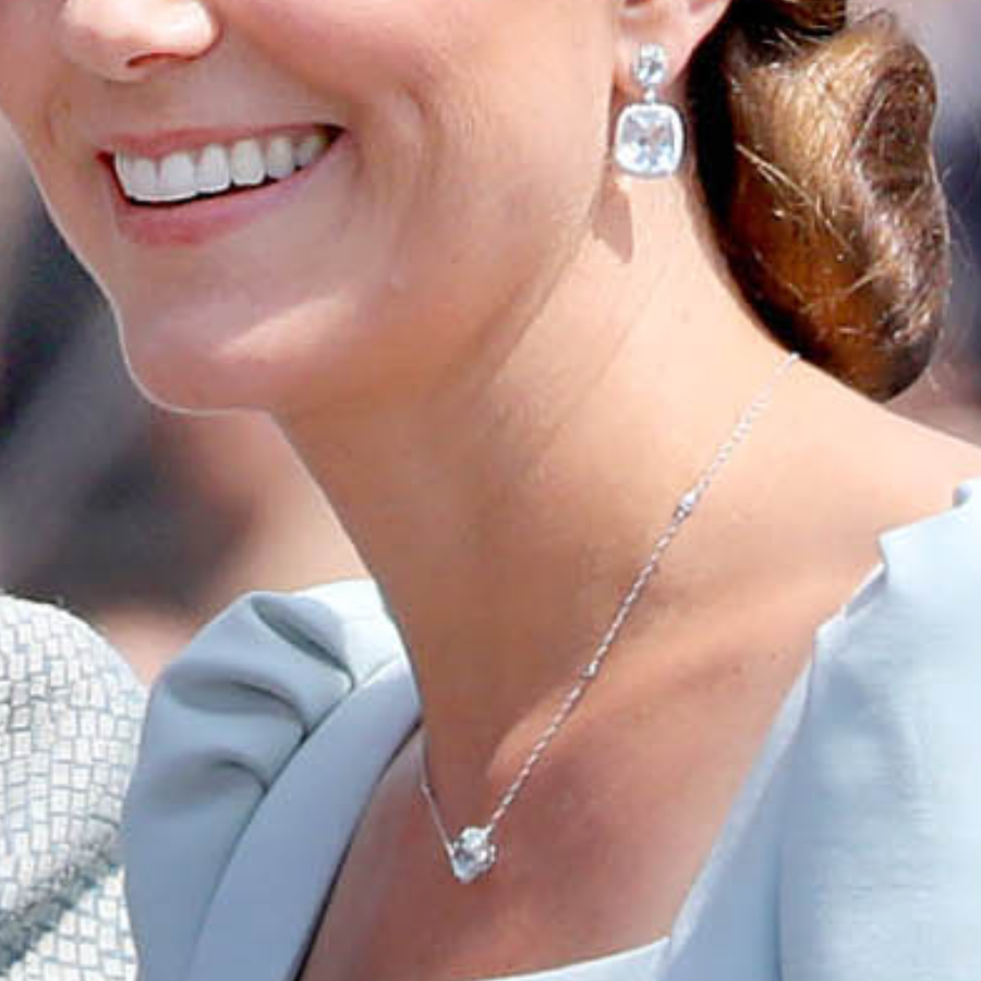 Kate Middleton's blue jewellery at Trooping the Colour 2018