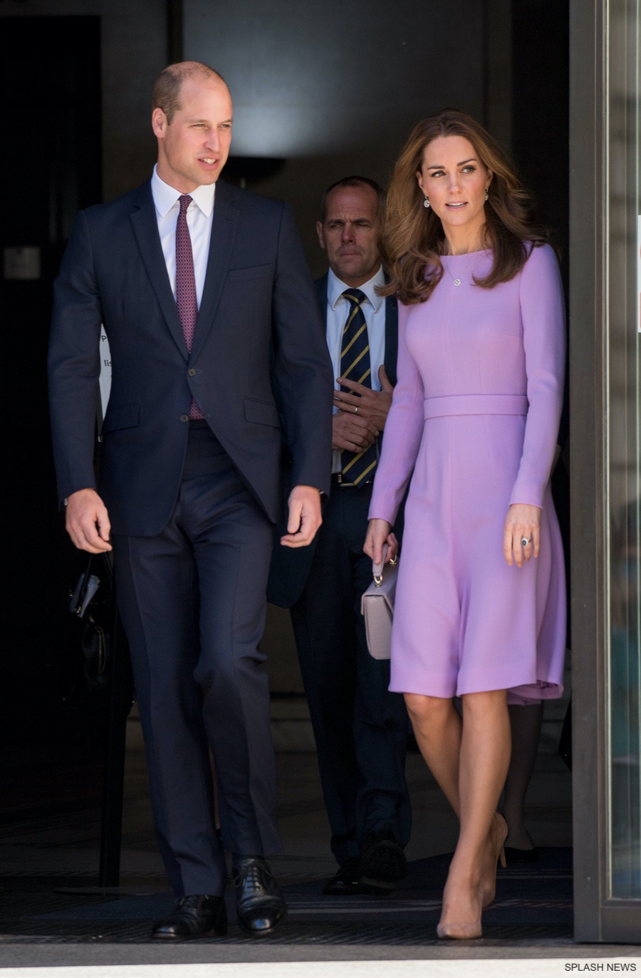 William and Kate leaving the health summit