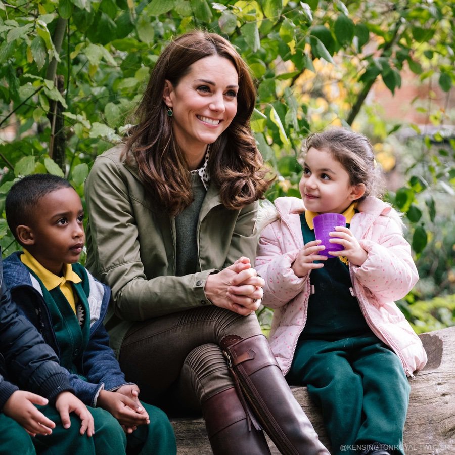 Kate Middleton visiting Sayers Croft in London