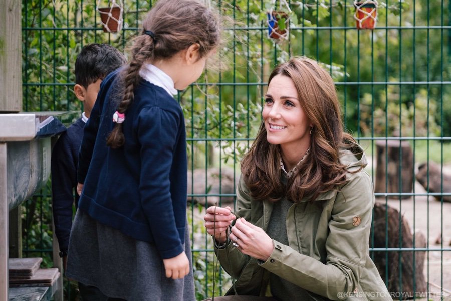 Kate Middleton visiting Sayers Croft in London
