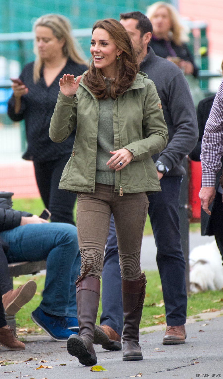 Kate in outdoorsy outfit for Forest School visit