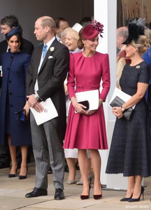 Kate looks pretty in pink at Princess Eugenie's wedding - Kate ...
