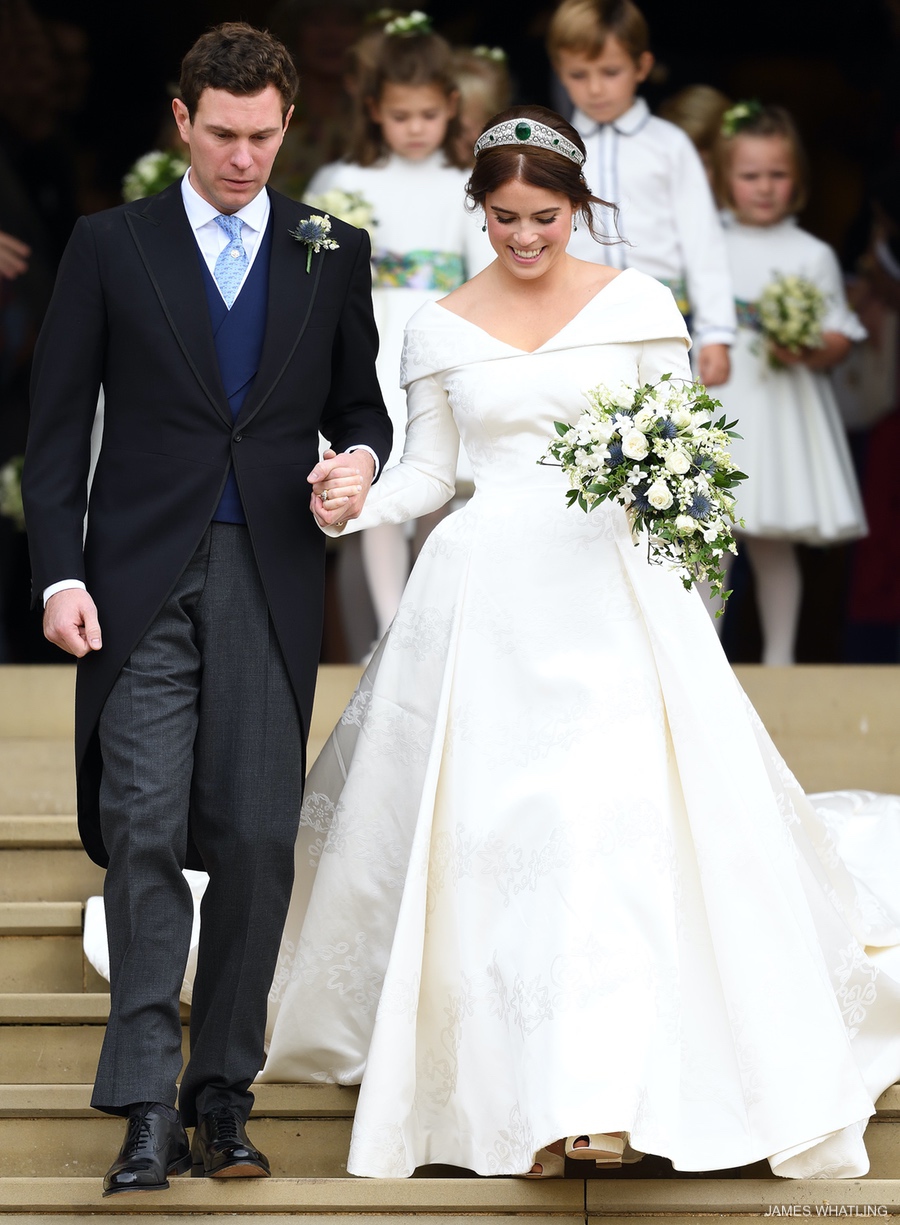 Princess Eugenie in her wedding dress