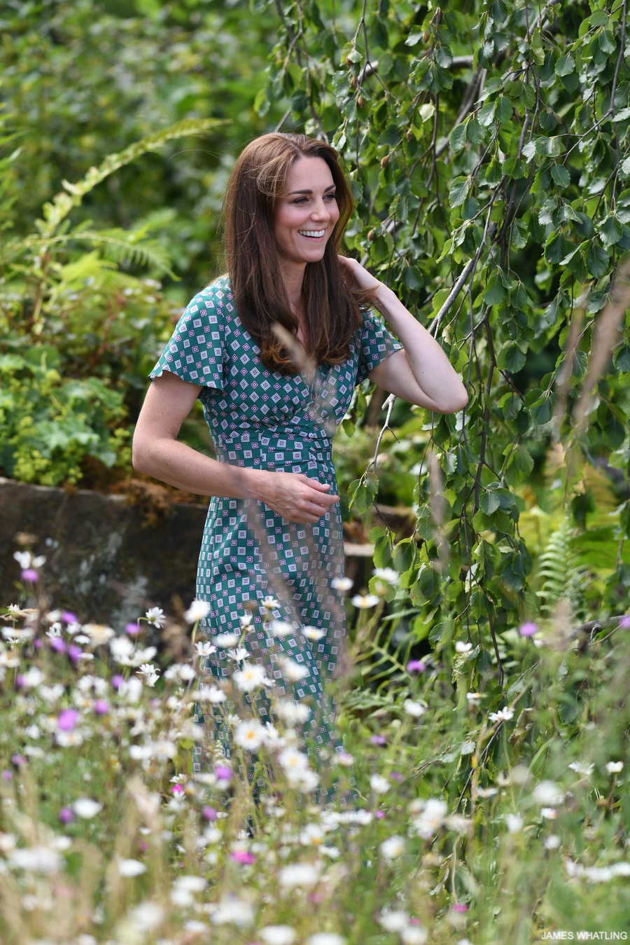 Kate wears Sandro for Hampton Court garden visit