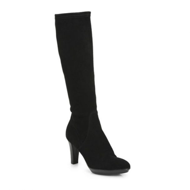 Kate Middleton wearing Aquatalia Rhumba Boots in Black Suede