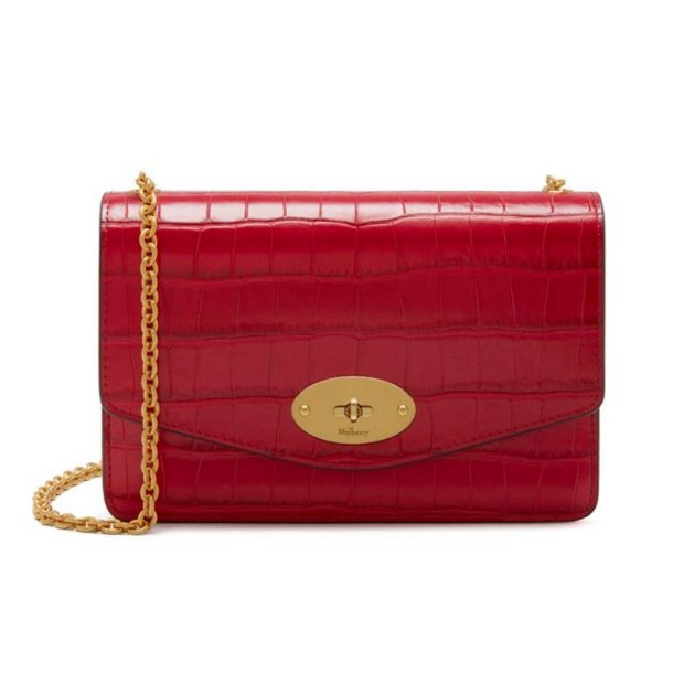 Mulberry Darley bag in red croc