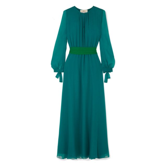 Kate Middleon's teal & green ARoss Girl x Soler 'Amanda' dress