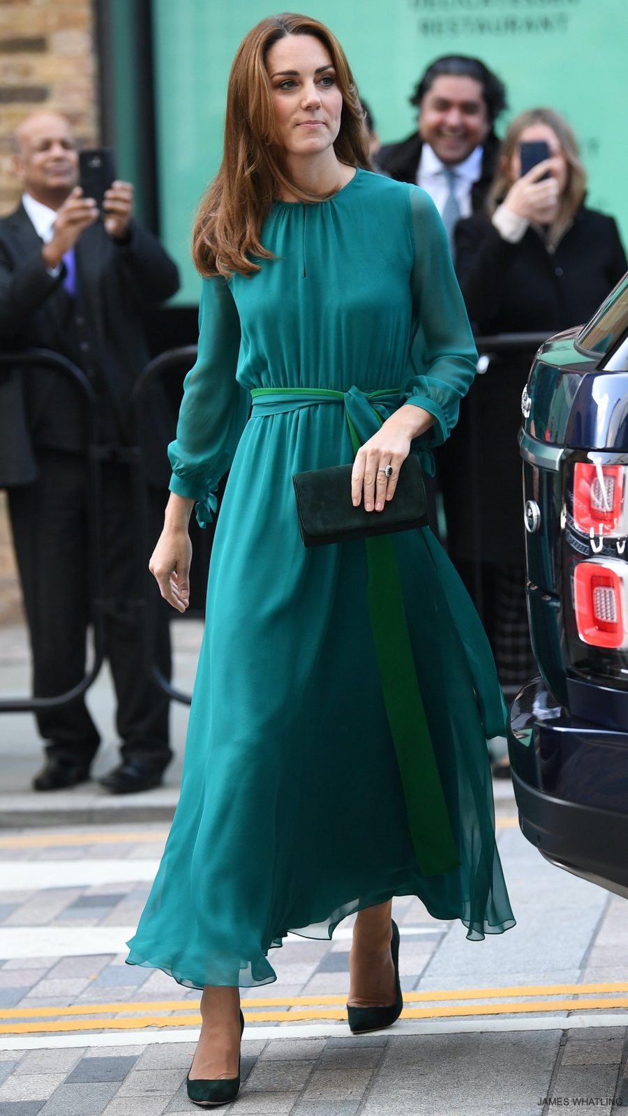 teal dress outfit