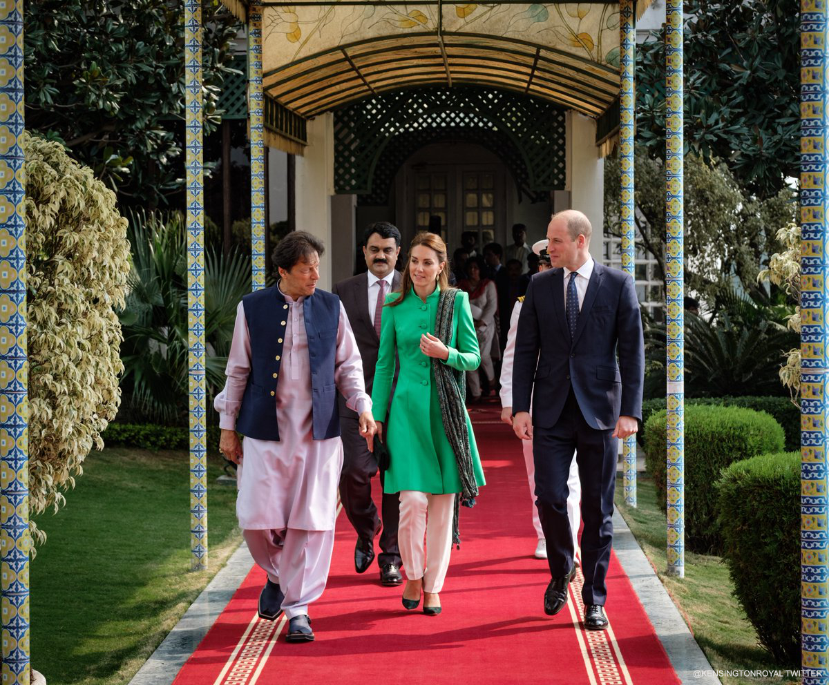 Pakistan Day 2: Kate in green for afternoon engagements