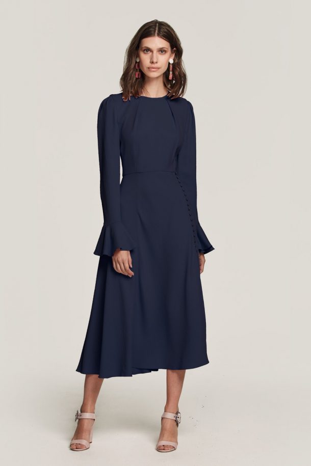 Beulah London Yahvi Midi Dress Worn By Kate Middleton In Olive Green