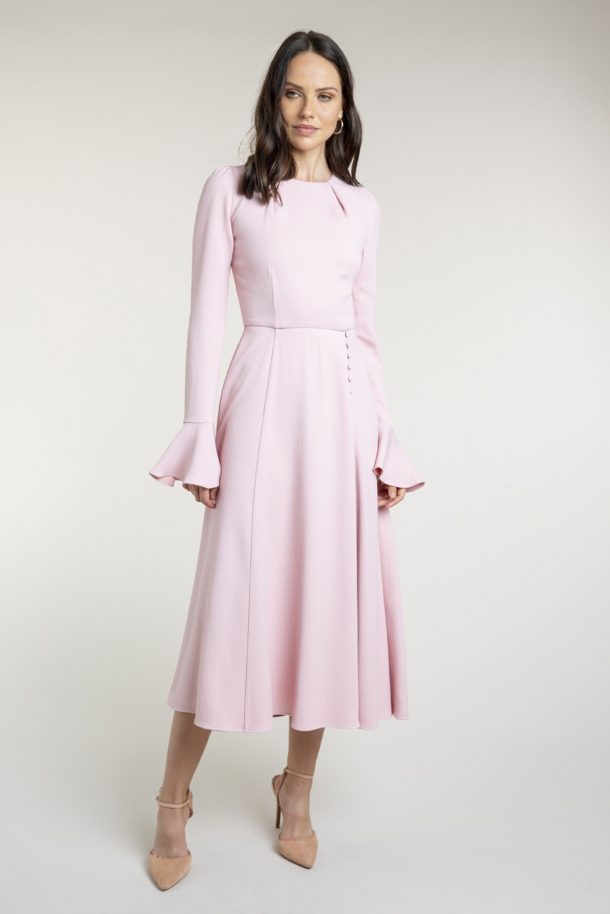 Beulah London Yahvi Midi Dress worn by Kate Middleton in Olive Green