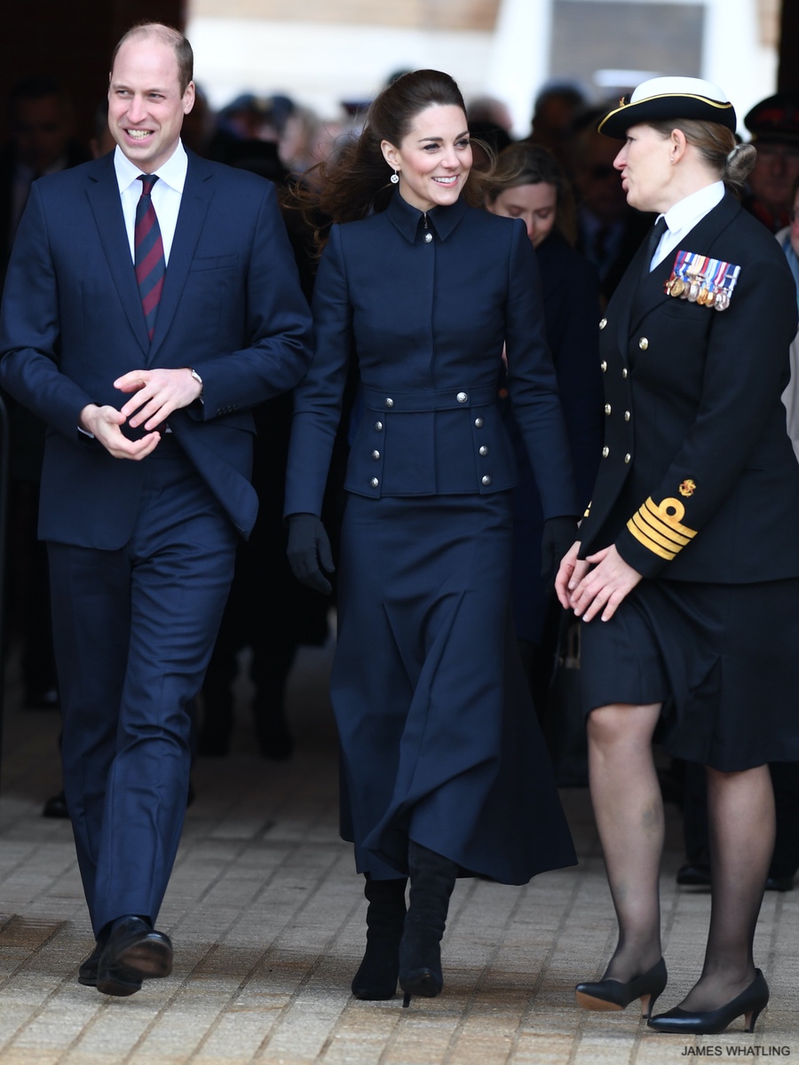 Kate Middleton wears McQueen as she joins  William, Charles & Camilla at DMRC Stanford Hall