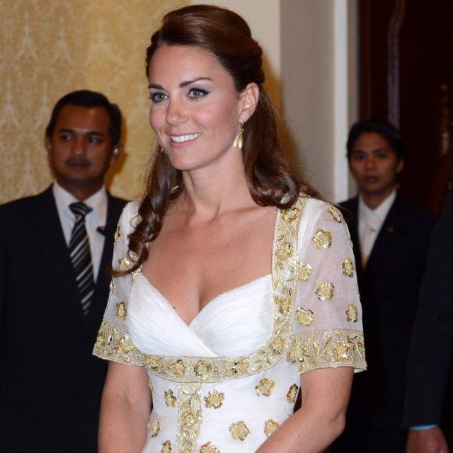 Kate 'recycles' cream & gold Alexander McQueen gown for 2020 BAFTAs