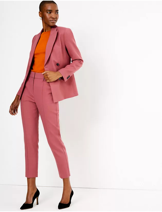 Tailored-Fit Herringbone Dobby Suit Trouser | Banana Republic Factory