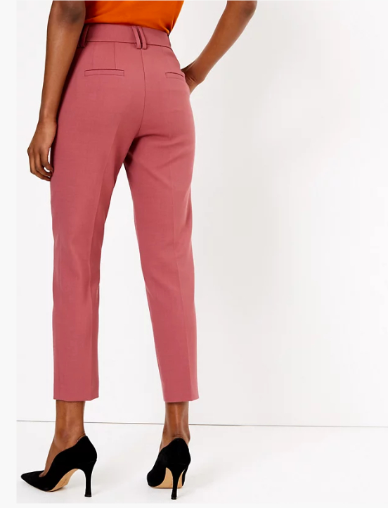 Limehaus | Light Pink Slim Fit Trousers | SuitDirect.co.uk