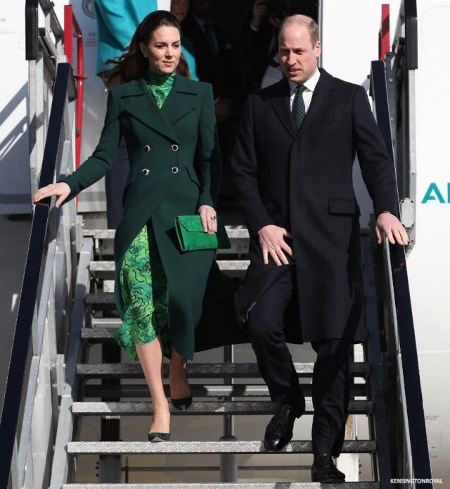 Kate Middleton's Alessandra Rich green rose-print dress
