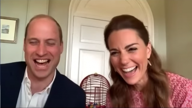 William and Kate play bingo with care home residents