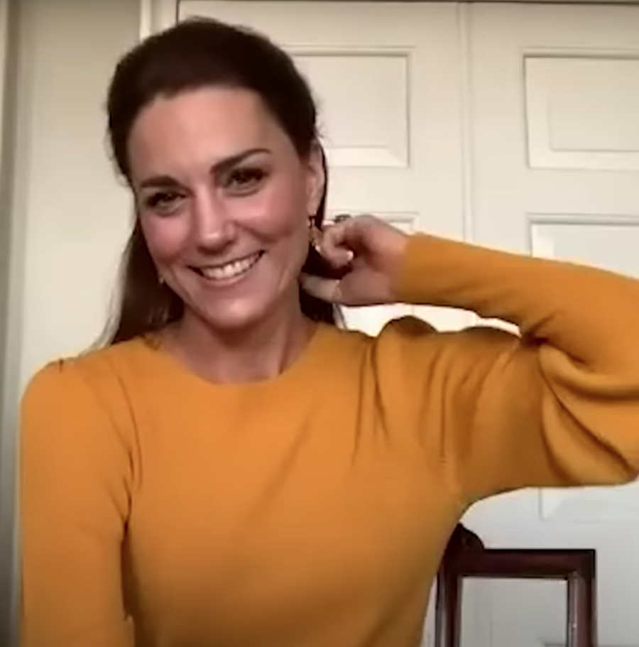 Kate Middleton's Zara Mustard Puff Sleeve Sweater