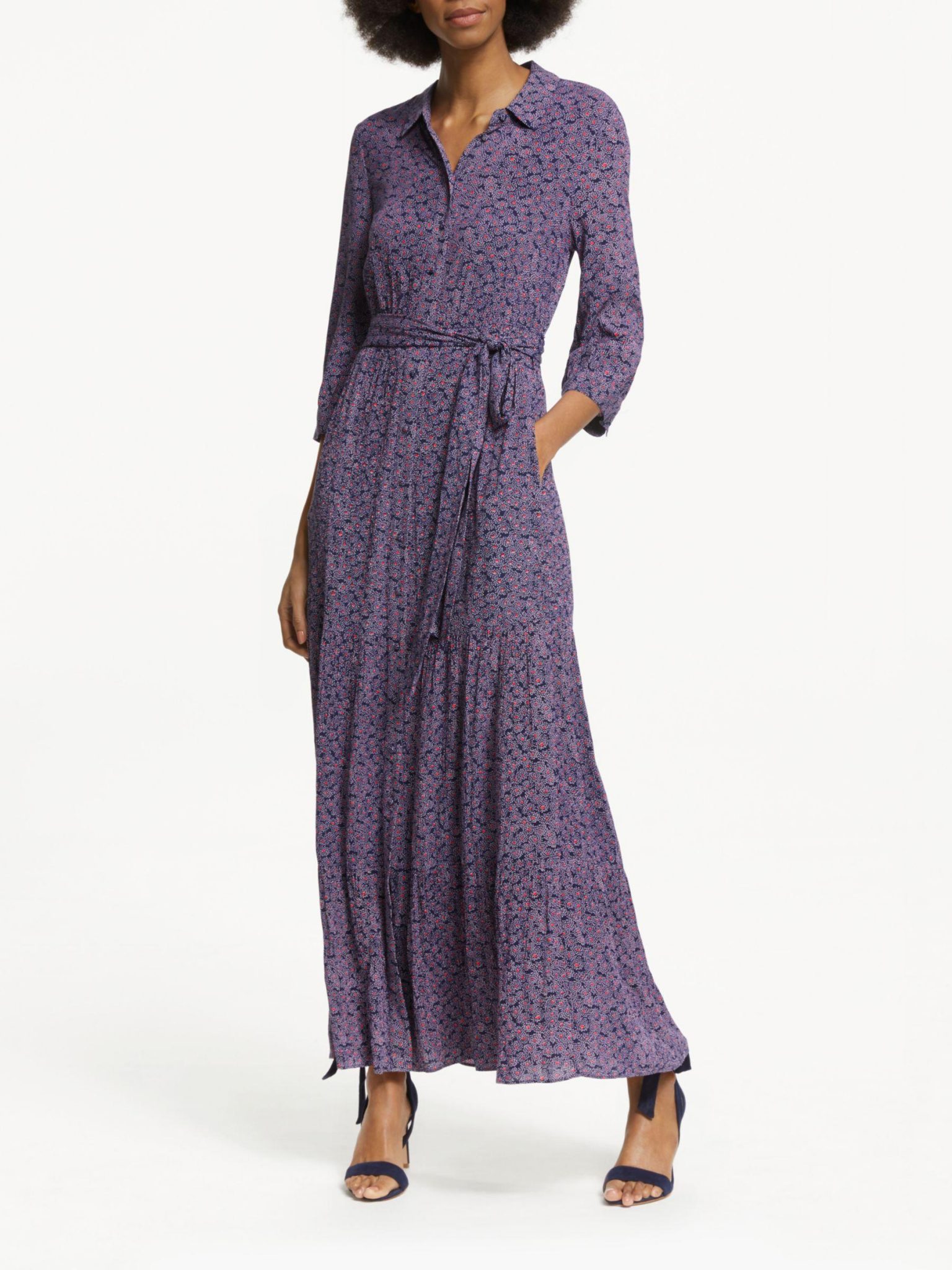 boden viola maxi shirt dress