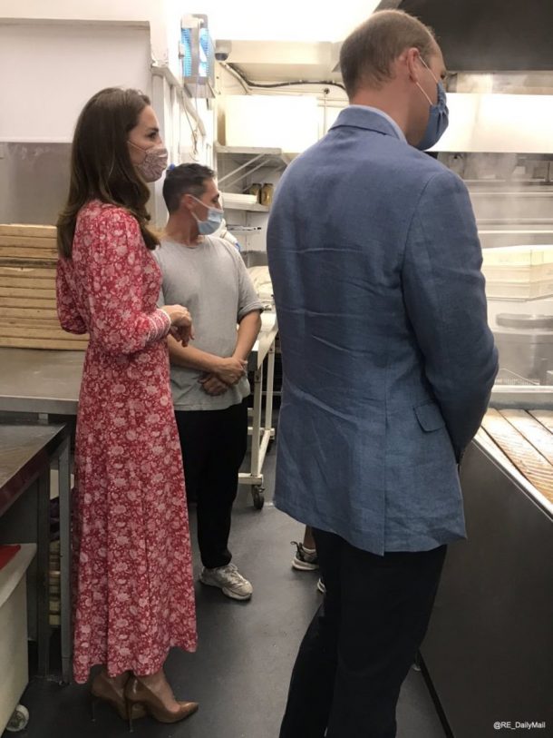 Kate repeats Beulah London dress to meet Londoners affected by Covid19