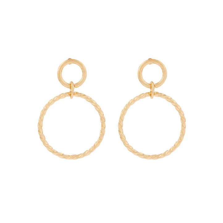 Accessorize Twisted Circle Drop Earrings